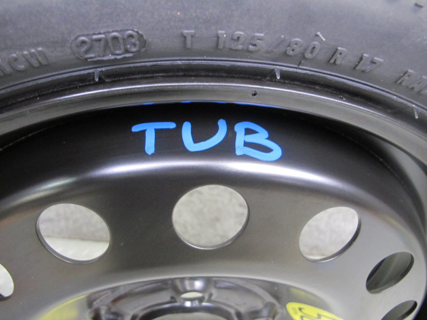 01-06 BMW E46 330ci R17 17" Spare Tire Wheel 17x3.5B ET30 125/80 6750007 OEM