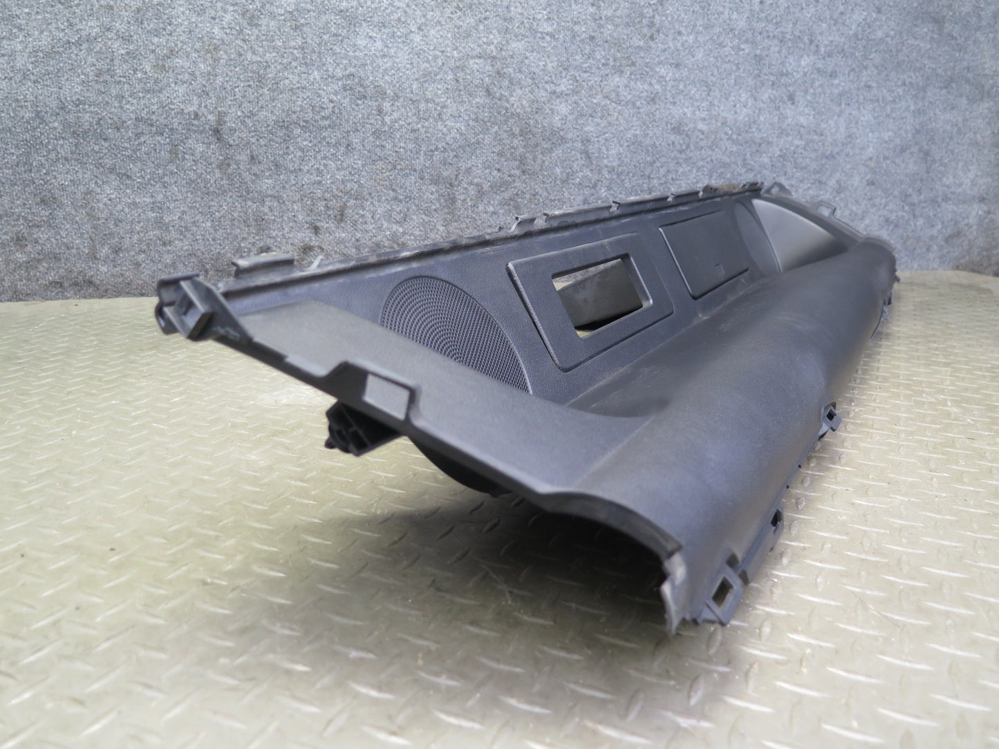 04-09 Nissan Z33 350Z Convert Rear Shelf Speaker Trim Cover Panel Black OEM