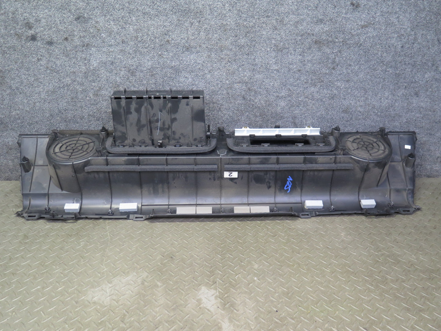 04-09 Nissan Z33 350Z Convert Rear Shelf Speaker Trim Cover Panel Black OEM