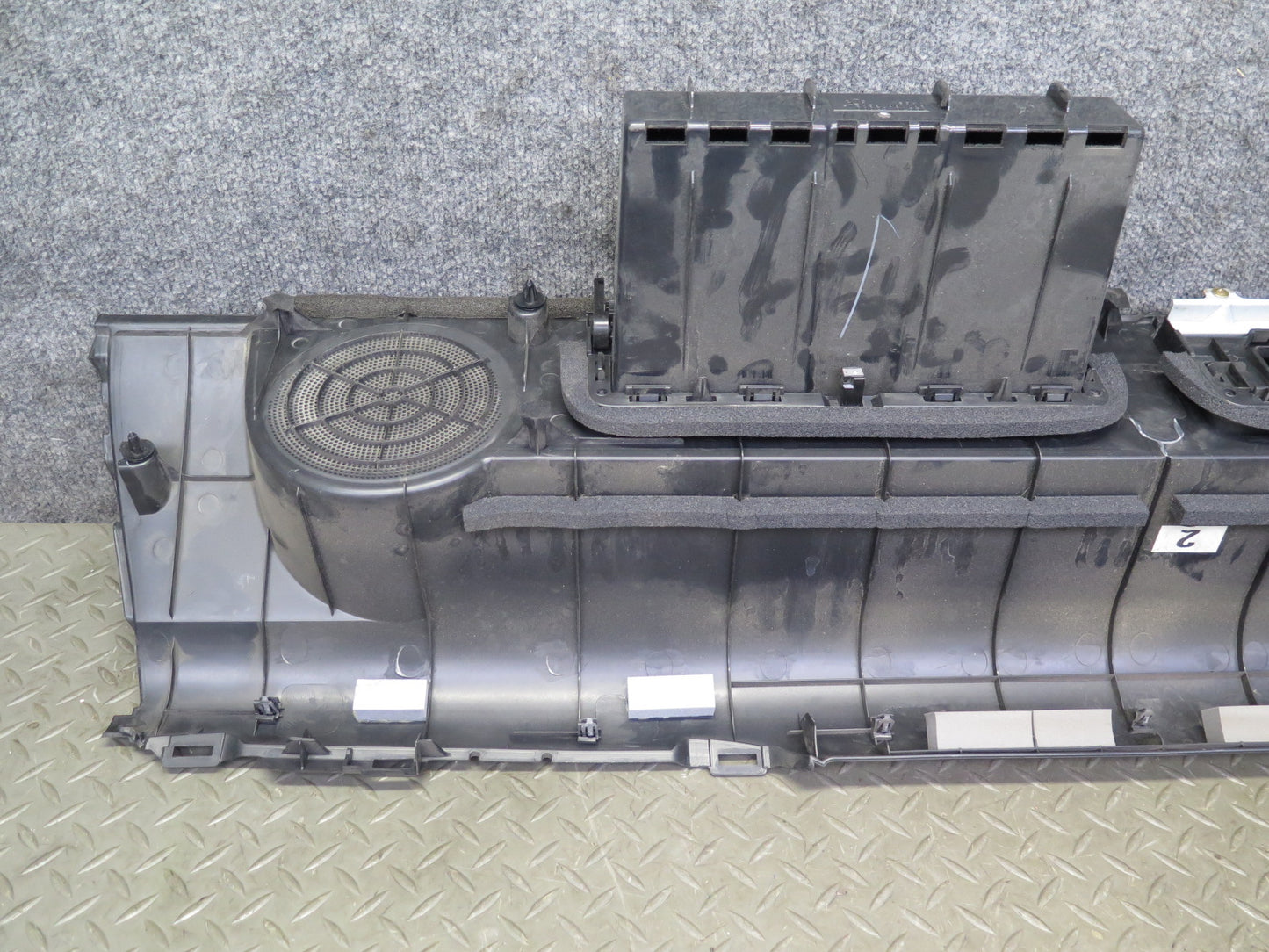 04-09 Nissan Z33 350Z Convert Rear Shelf Speaker Trim Cover Panel Black OEM