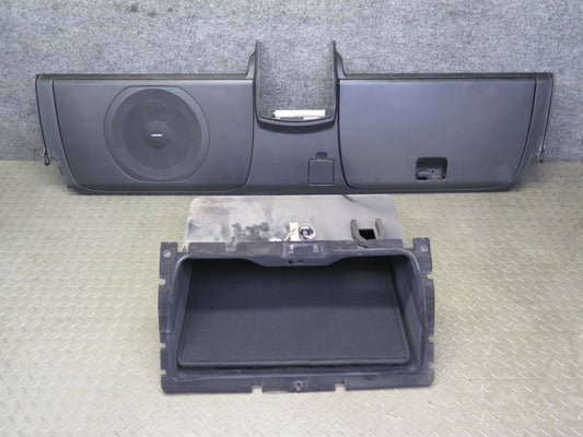 04-09 Nissan Z33 350Z Convert Rear Subwoofer w Storage Trim Cover Panel Set OEM