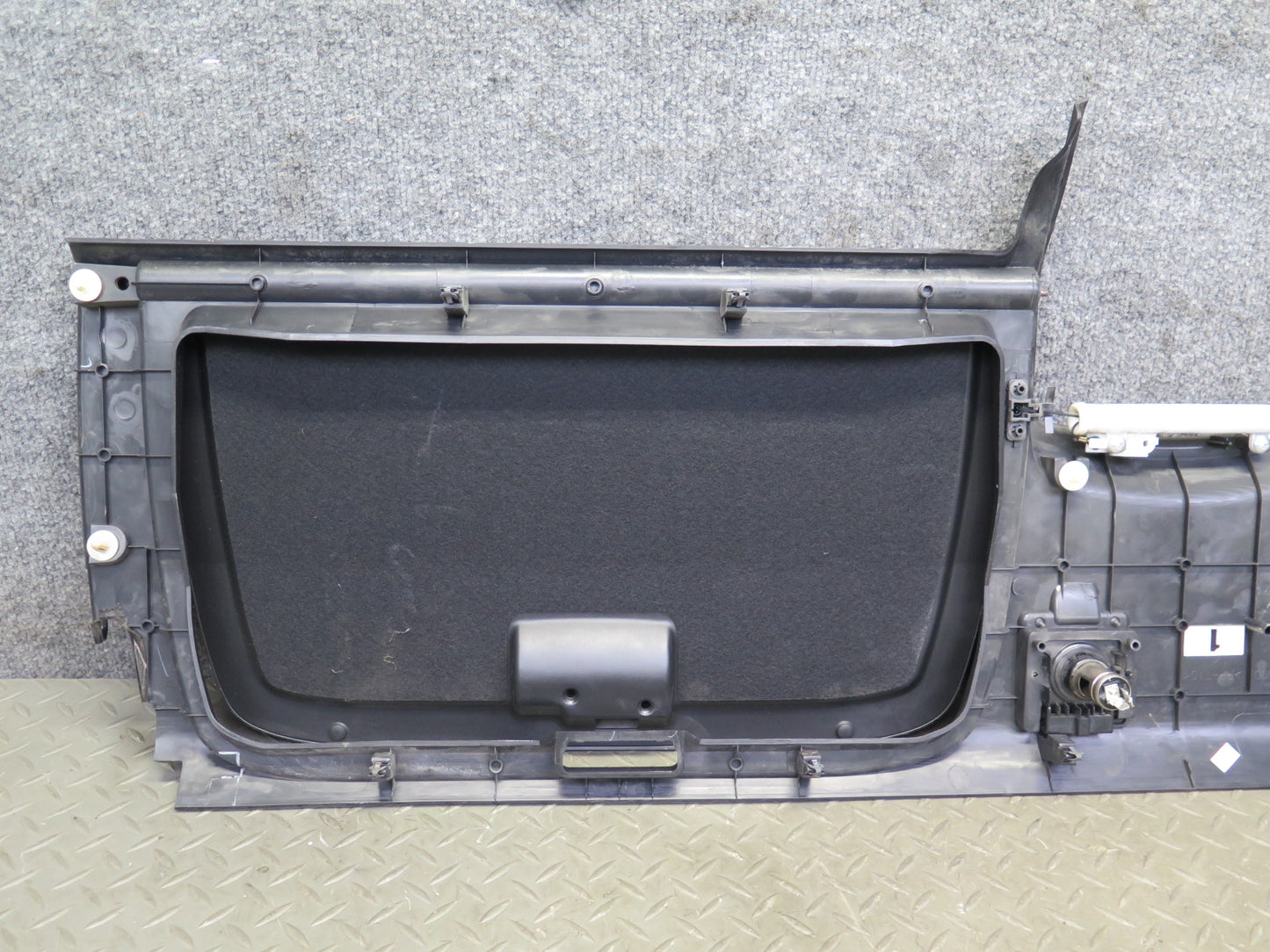 04-09 Nissan Z33 350Z Convert Rear Subwoofer w Storage Trim Cover Panel Set OEM