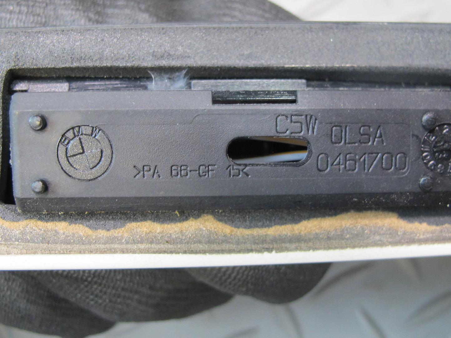 01-06 BMW E46 330ci Convertible Rear Trunk Trim Molding Handle w Lights OEM