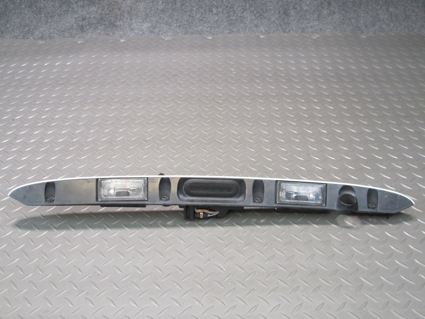 01-06 BMW E46 330ci Convertible Rear Trunk Trim Molding Handle w Lights OEM