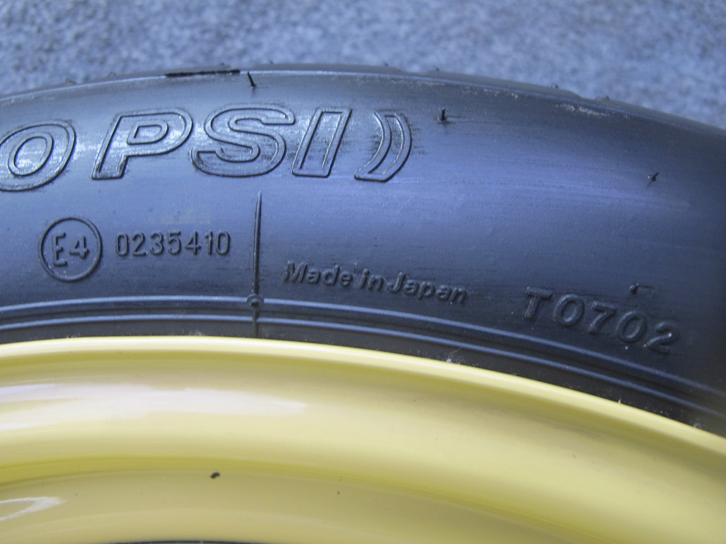 08-09 Lexus USE20L Is-f Emergency Spare Tire R18 18" Wheel 18x4J ET23 OEM