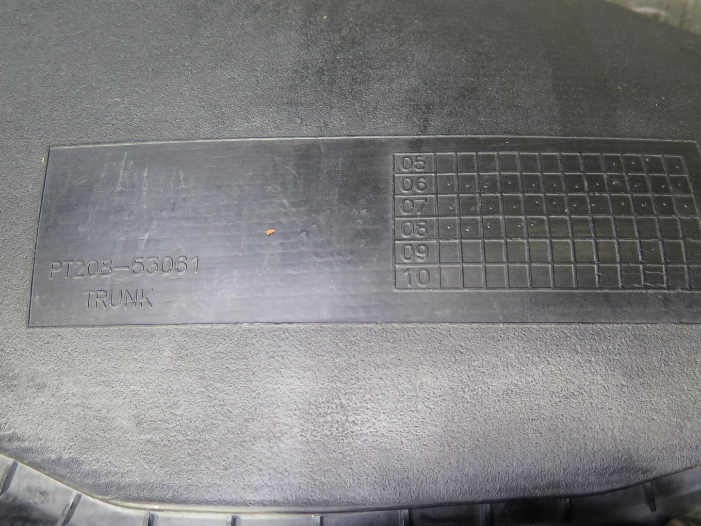 08-14 Lexus IS250 IS350 Is-f Sedan Rear Trunk Floor MAT Carpet PT208-53061 OEM