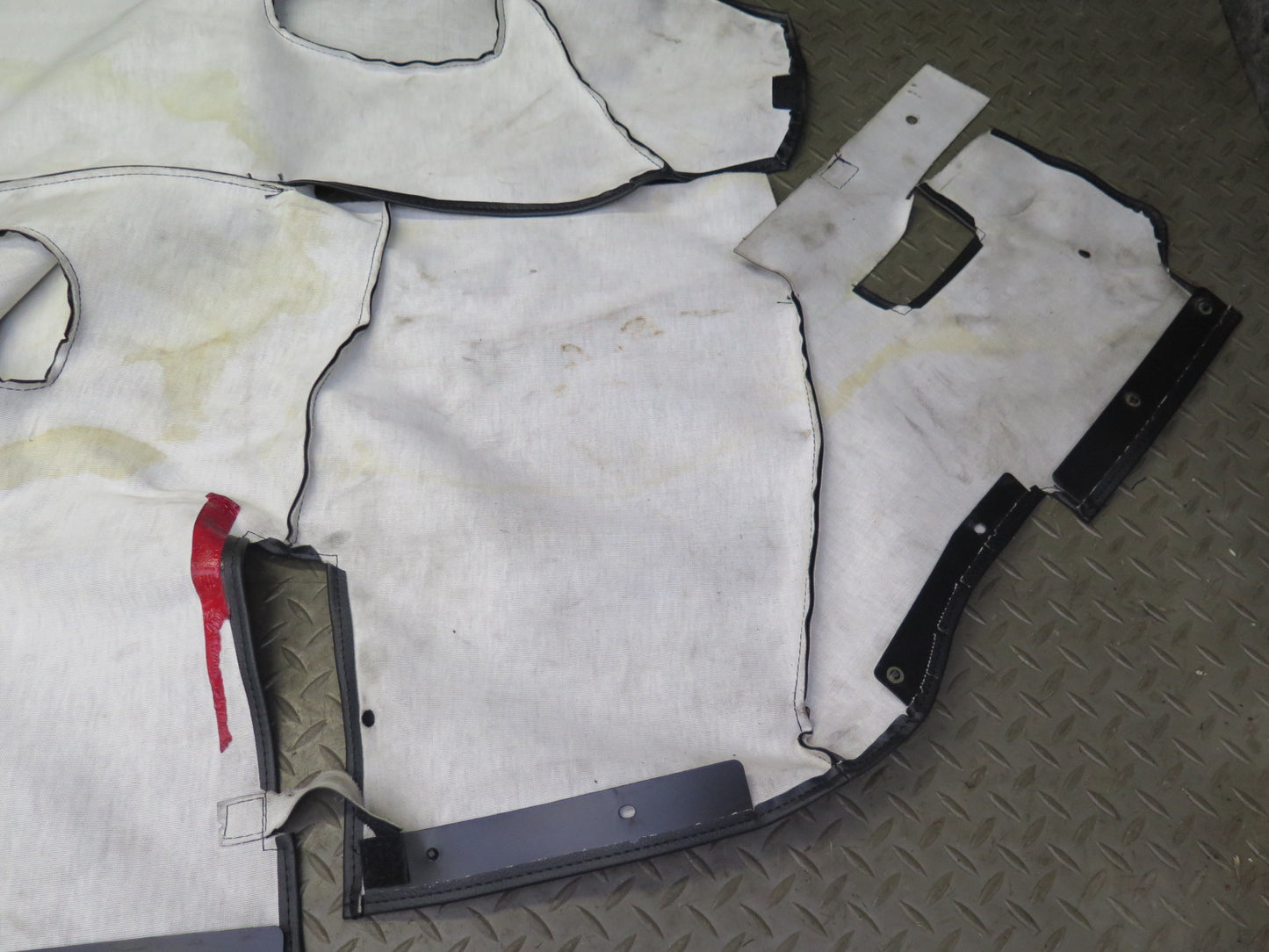 04-09 Nissan Z33 350Z Convertible TOP Roof Leather Compartment Liner Cover OEM