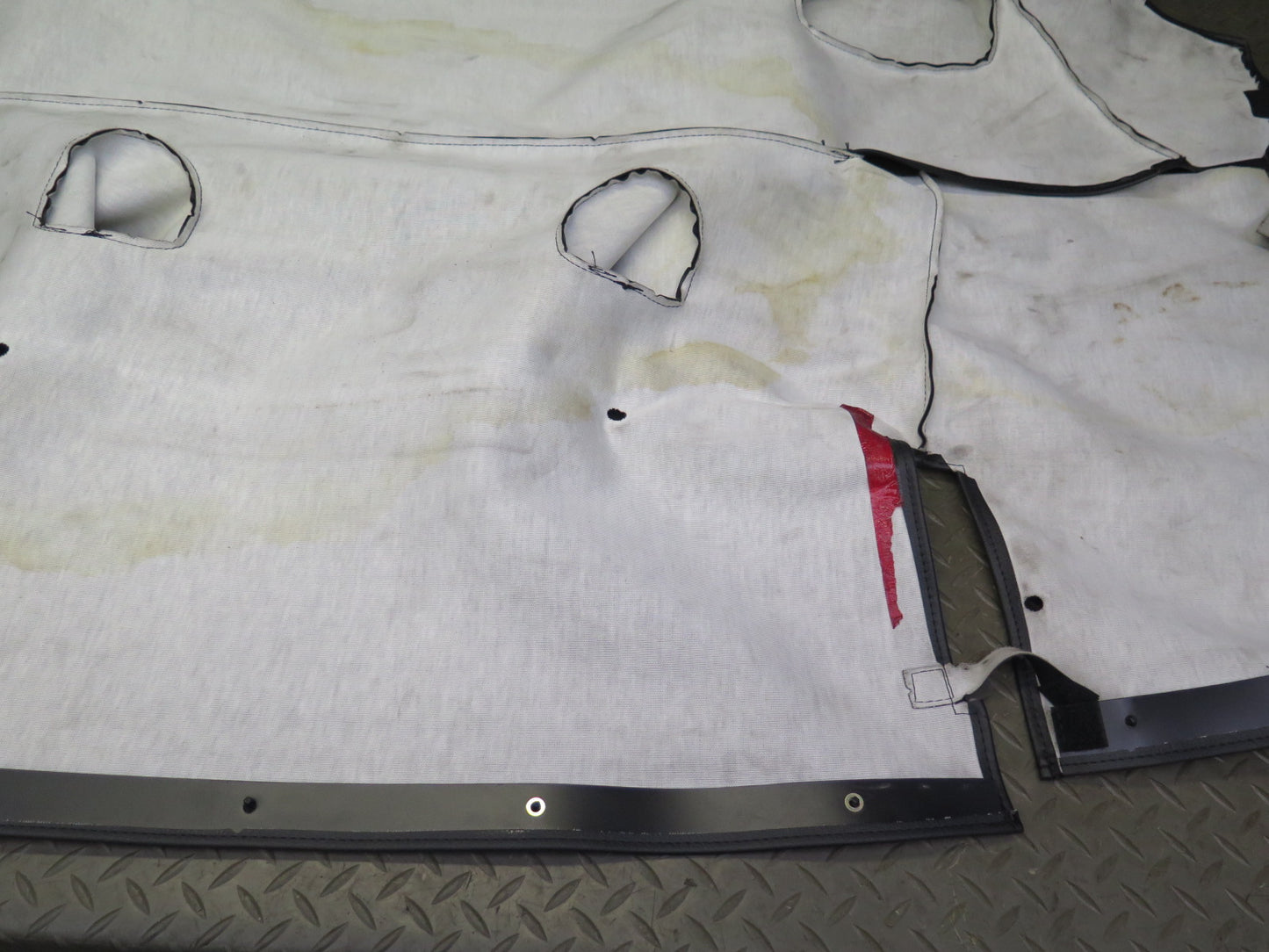 04-09 Nissan Z33 350Z Convertible TOP Roof Leather Compartment Liner Cover OEM