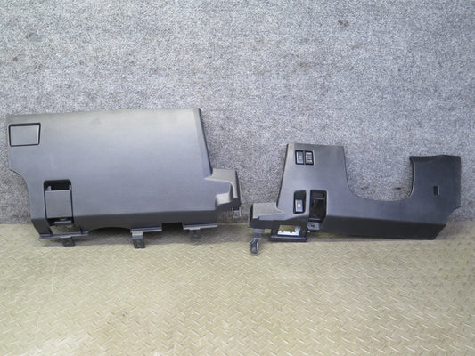 03-09 Nissan Z33 350Z Set of 2 Dash Front Left & Right Knee Trim Panel Black OEM