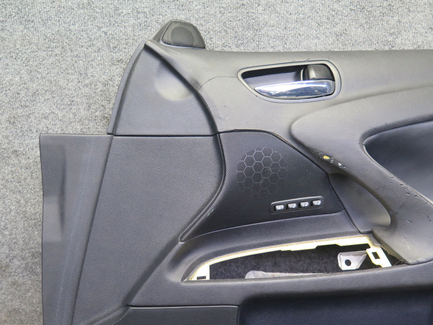 2008 Lexus USE20L Is-f Front Right Interior Door Panel Trim Cover Black OEM