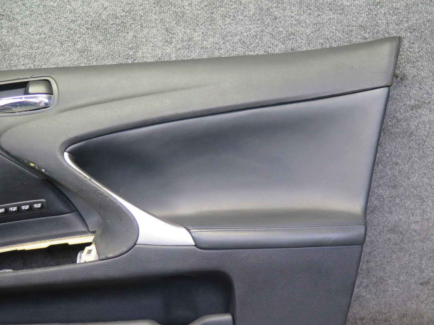 2008 Lexus USE20L Is-f Front Right Interior Door Panel Trim Cover Black OEM