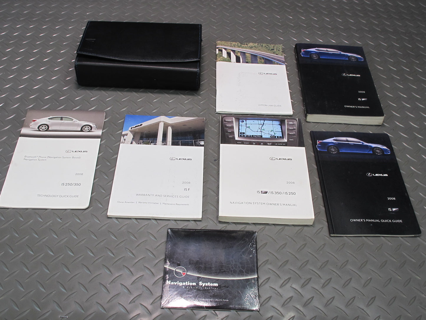 2008 Lexus USE20L Is-f Owners Guide Manual Book CD Navigation Set w Case OEM