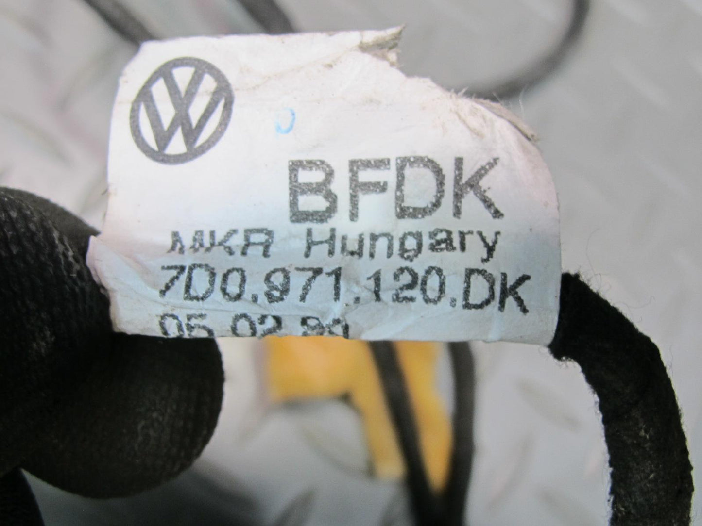 2000 VW Eurovan T4 Front Right Door Wire Wiring Harness 7D0971120DK OEM