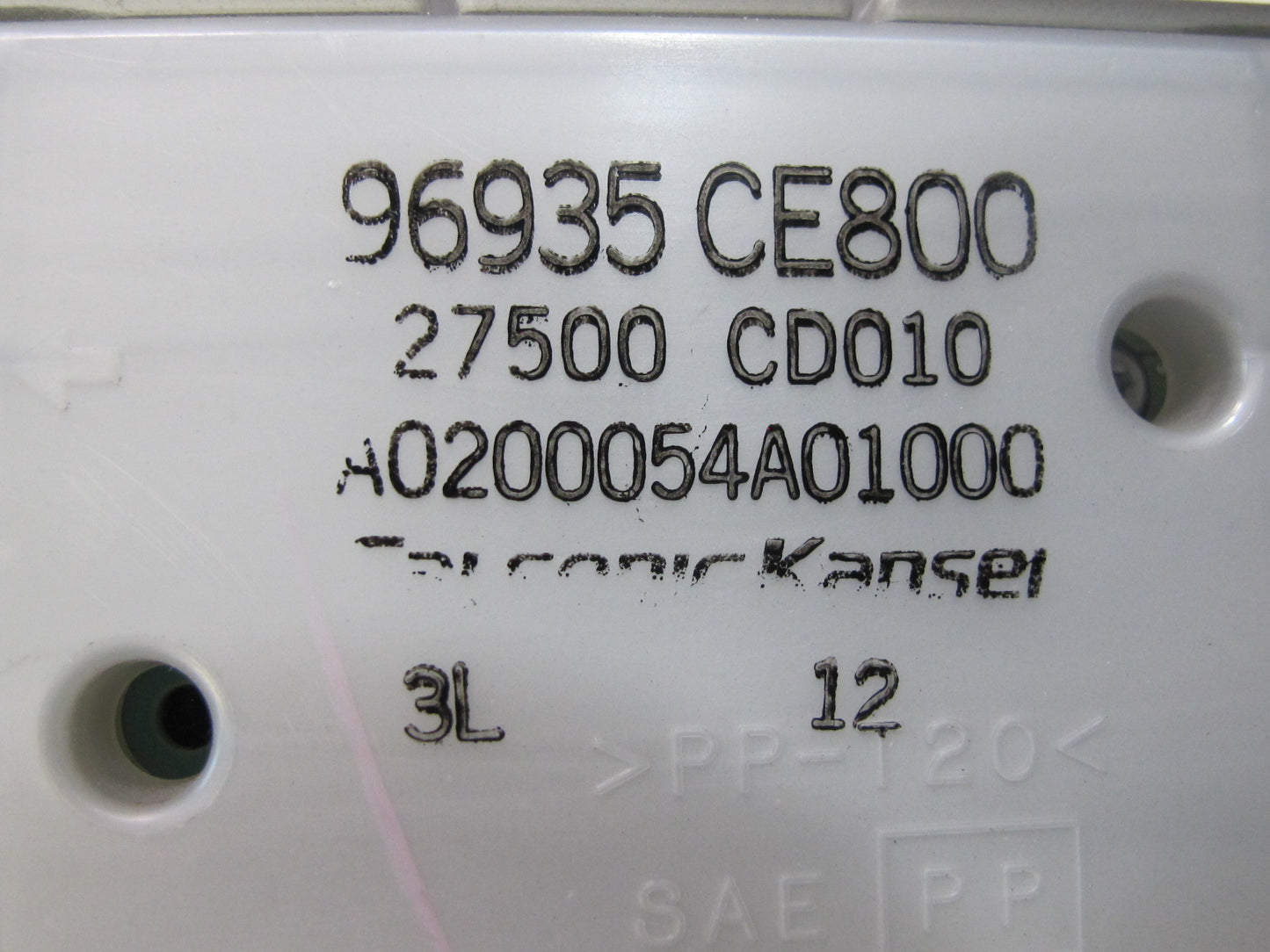 2004 Nissan Z33 350Z MT A/C Heater Climate Control Switch w Trim Bezel Panel OEM