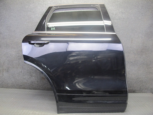 2011-2018 Porsche Cayenne 958 Rear Right Side Door Shell Panel W/ Glass Black
