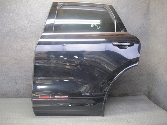 2011-2018 Porsche Cayenne 958 Rear Left Side Door Shell Panel W/ Glass Black