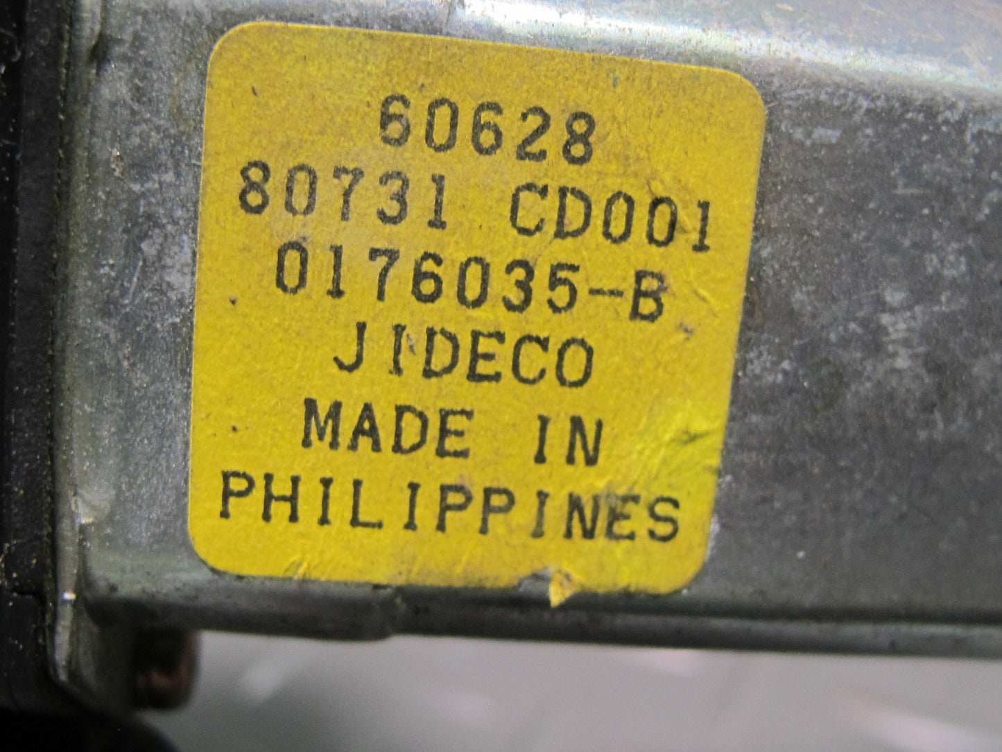 04-09 Nissan Z33 350Z Convertible Left Door Window Regulator w Motor OEM