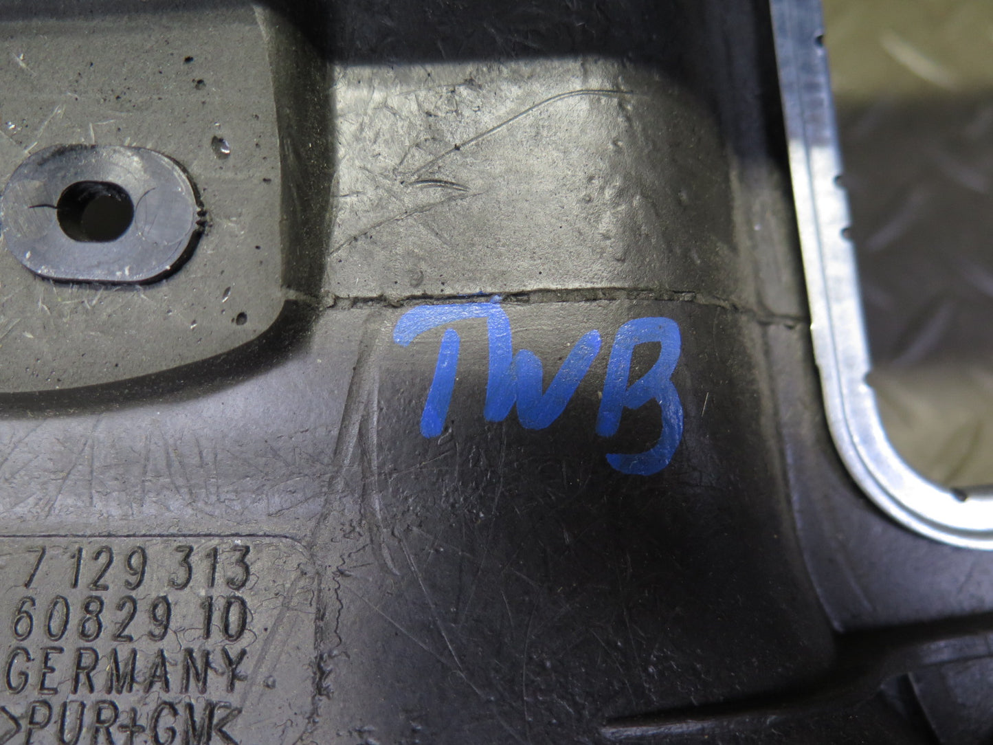 07-13 BMW E93 335i Convertible Front Upper Headliner Trim Cover Panel Black OEM