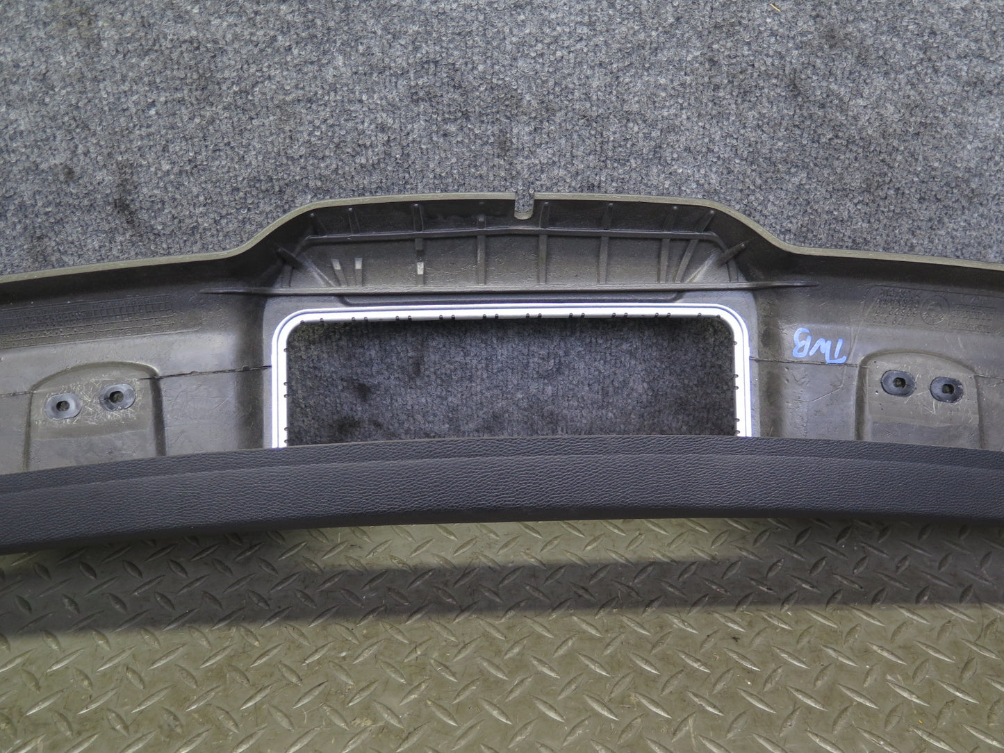 07-13 BMW E93 335i Convertible Front Upper Headliner Trim Cover Panel Black OEM