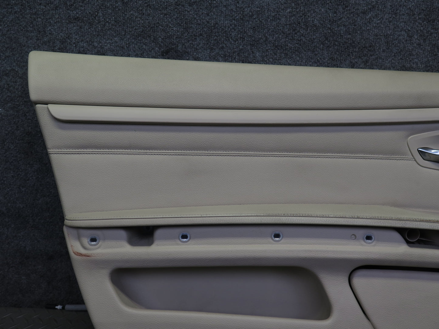 07-13 BMW E92 E93 335i Coupe Convert Set of 2 Door Interior Trim Panel Beige OEM