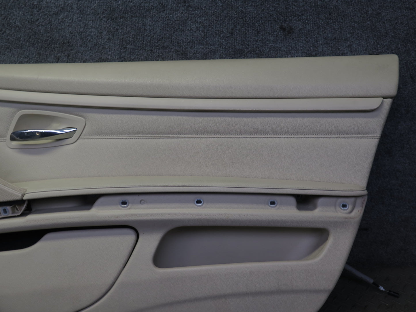 07-13 BMW E92 E93 335i Coupe Convert Set of 2 Door Interior Trim Panel Beige OEM