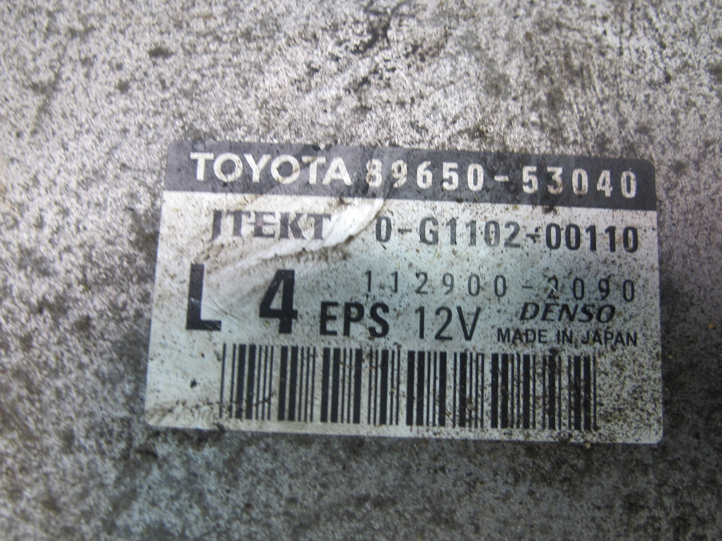08-10 Lexus USE20L Is-f Power Steering Control Module 89650-53040 OEM