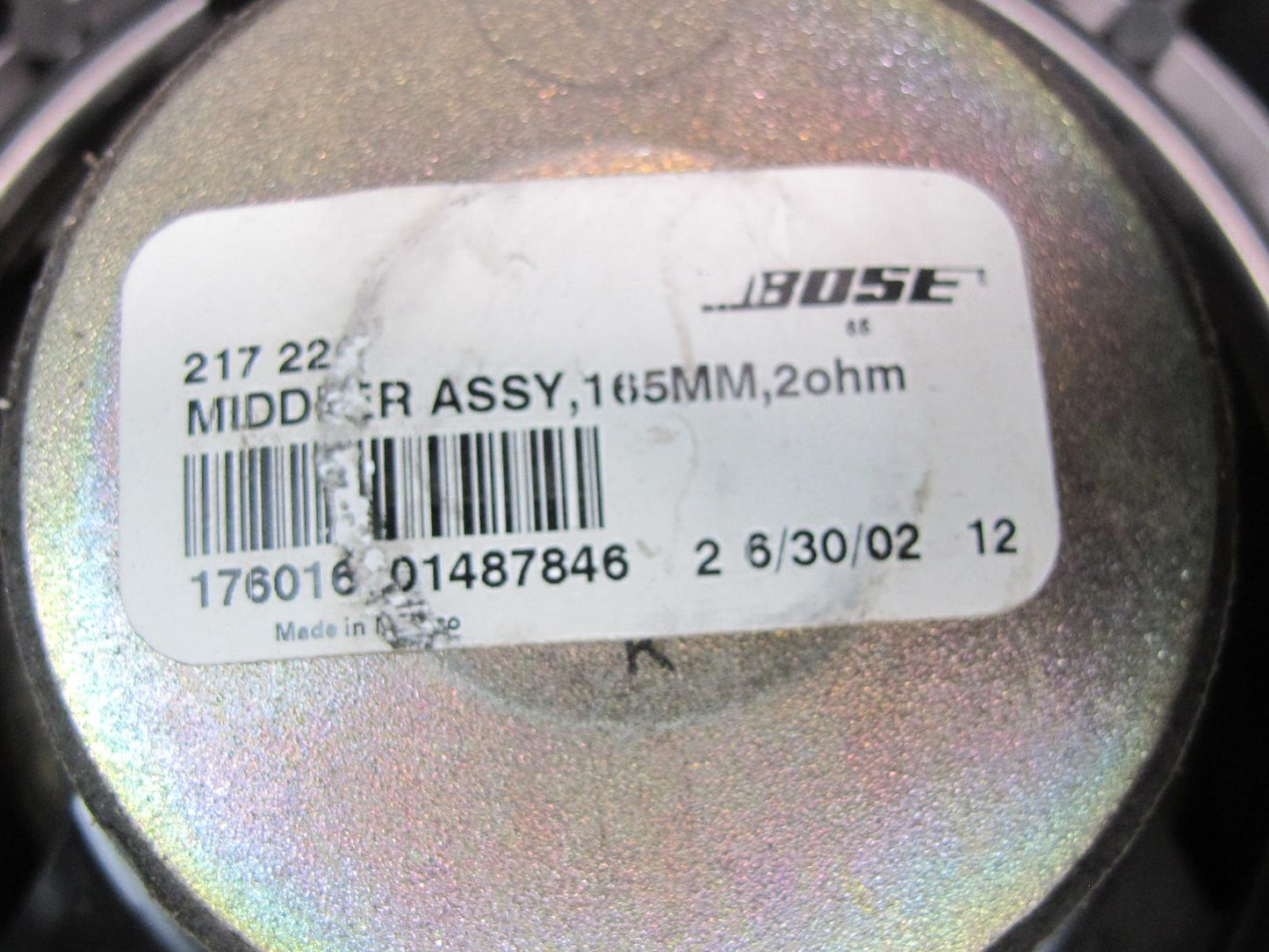 03-08 Mercedes R230 Sl-class Front Left & Right Door Speaker Set Bose OEM