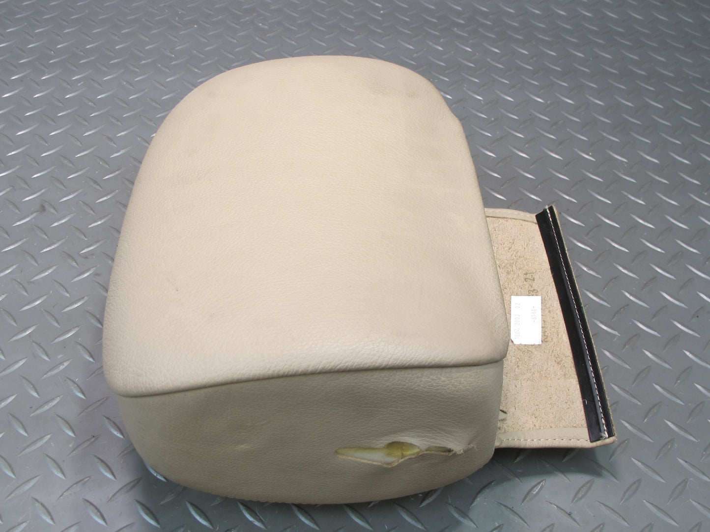 01-06 BMW E46 330CI Convertible Front Right Leather Headrest Beige OEM