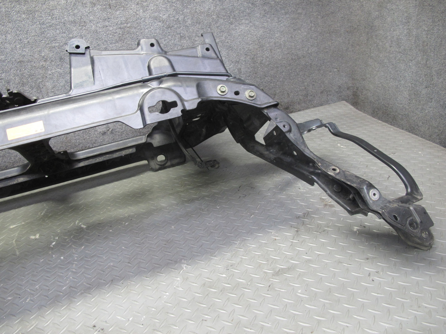 04-05 Nissan Z33 350Z Convertible Engine Radiator Core Support Panel w Horns OEM