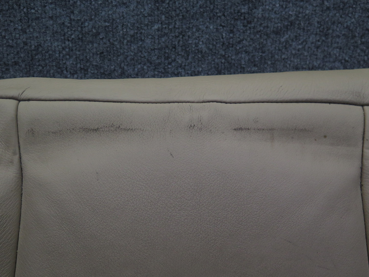 01-06 BMW E46 330ci Convertible Front Left Seat Lower Leather Cushion Beige OEM