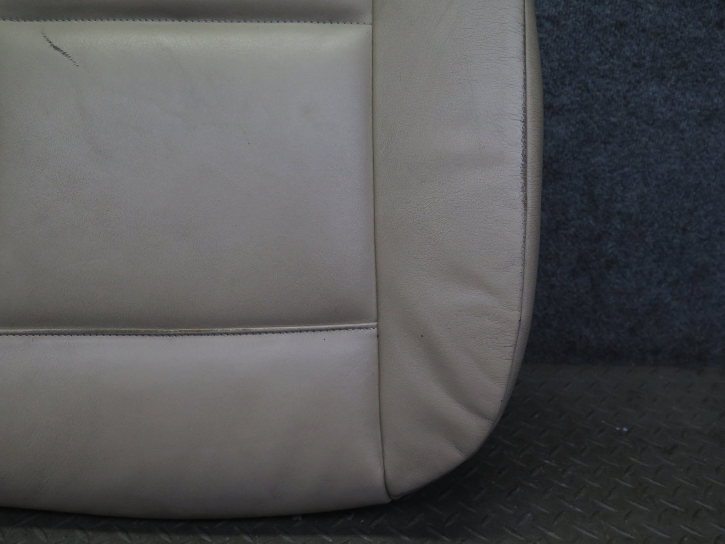 01-06 BMW E46 330ci Convertible Front Left Seat Lower Leather Cushion Beige OEM