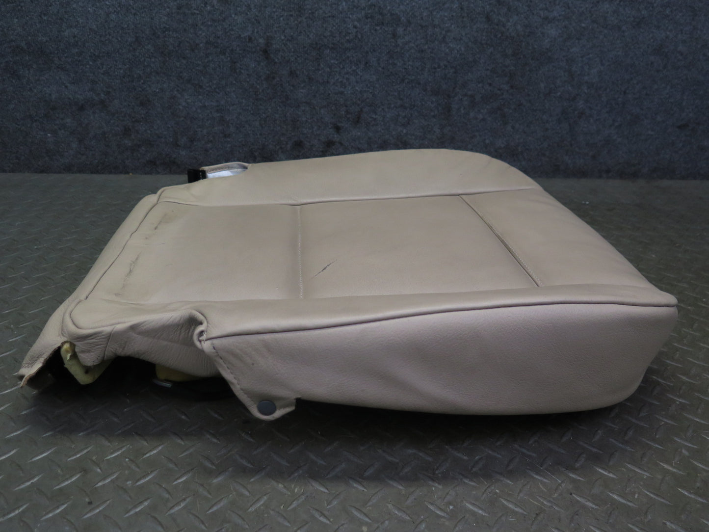 01-06 BMW E46 330ci Convertible Front Left Seat Lower Leather Cushion Beige OEM
