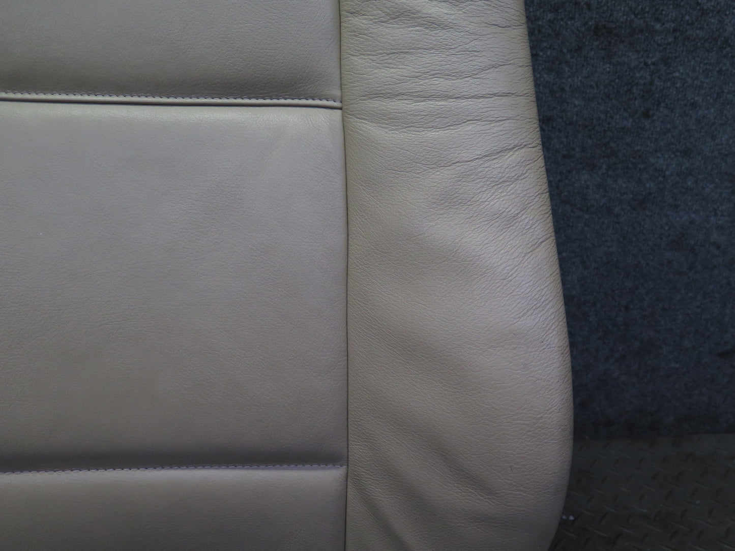 01-06 BMW E46 330ci Convertible Front Right Seat Upper Leather Cushion Beige OEM