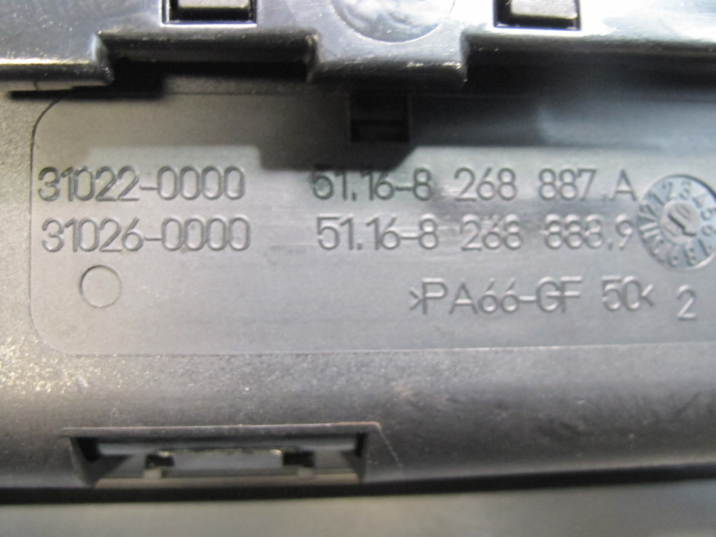 01-06 BMW E46 330CI Dash Center Console Ashtray Black OEM