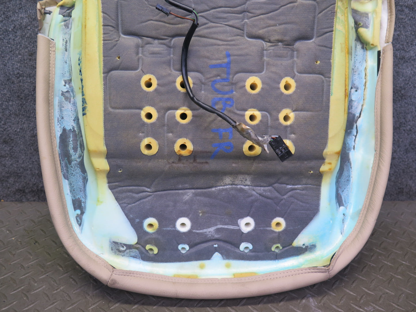 01-06 BMW E46 330ci Convertible Front Right Leather Seat Lower Cushion Beige OEM