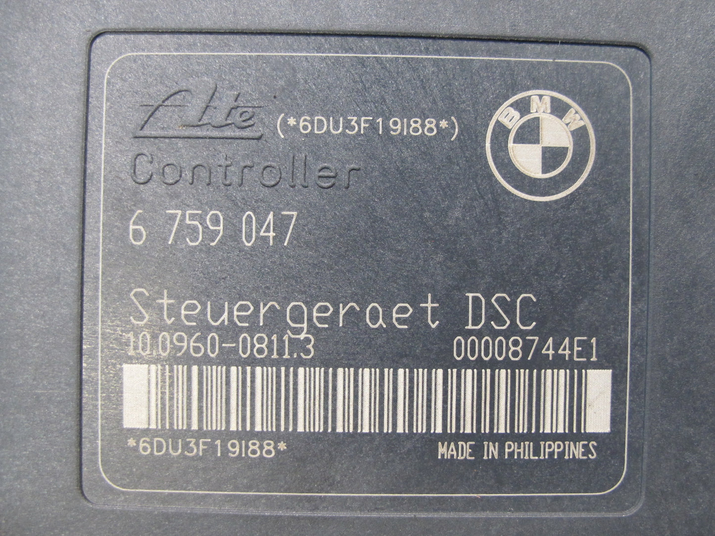 02-06 BMW E46 330ci ABS DSC Anti Lock Brake ABS Pump Module 6759047 OEM