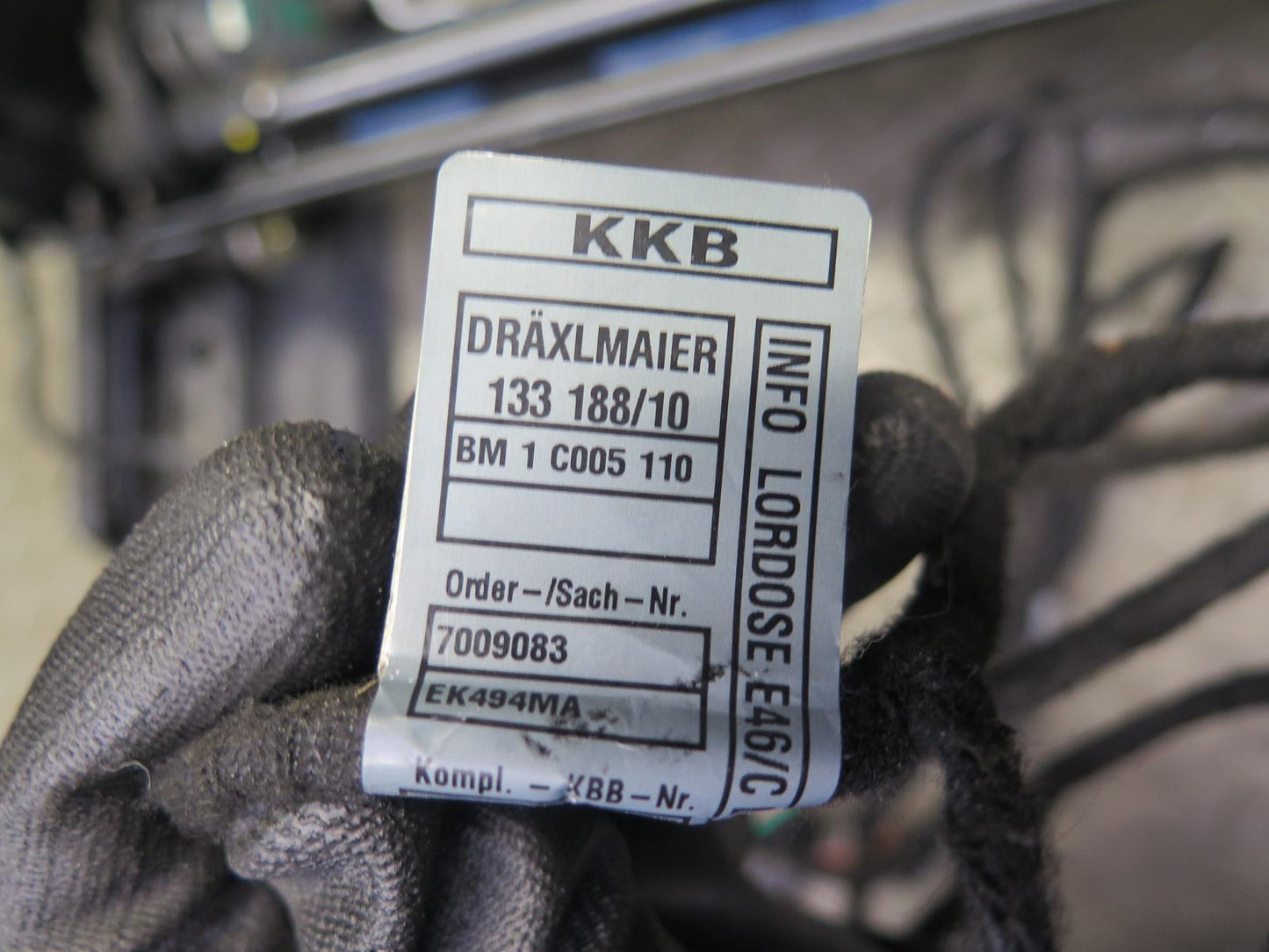 01-06 BMW E46 330ci Convert Front Left Seat Lower Frame Track Rail w Motor OEM