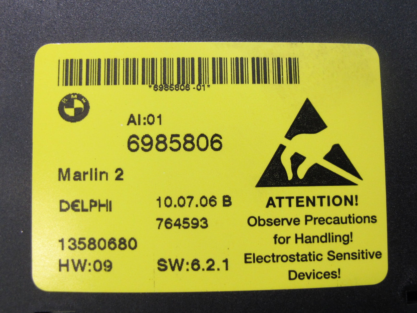 2006-2010 BMW E60 M5 535i Center Console Active Bolster Heated Seat PDC Switch