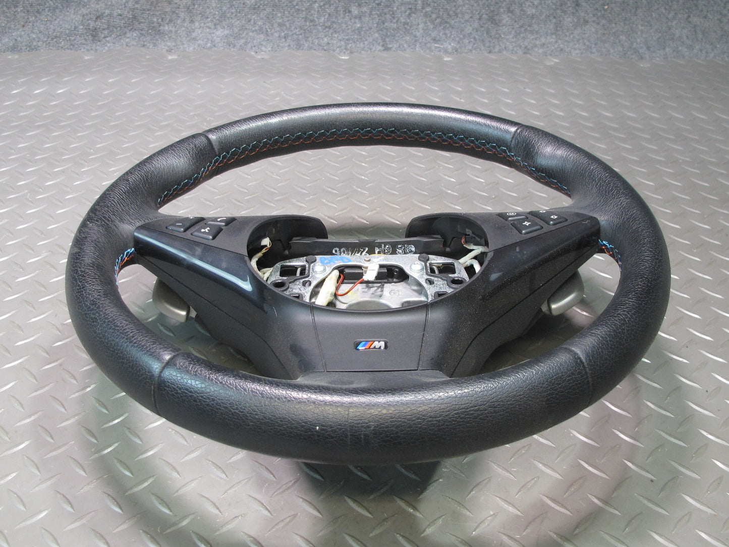 2006-2010 BMW E63 E60 M5 M6 SMG M Sport Leather Steering w Paddles & Controls