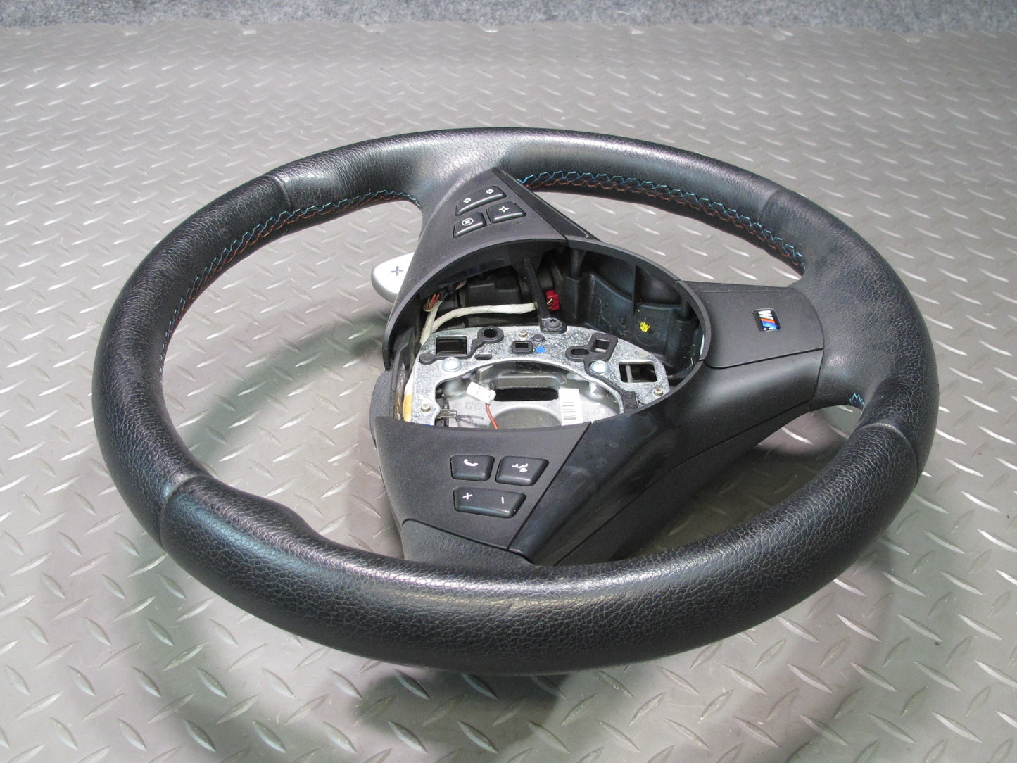 2006-2010 BMW E63 E60 M5 M6 SMG M Sport Leather Steering w Paddles & Controls