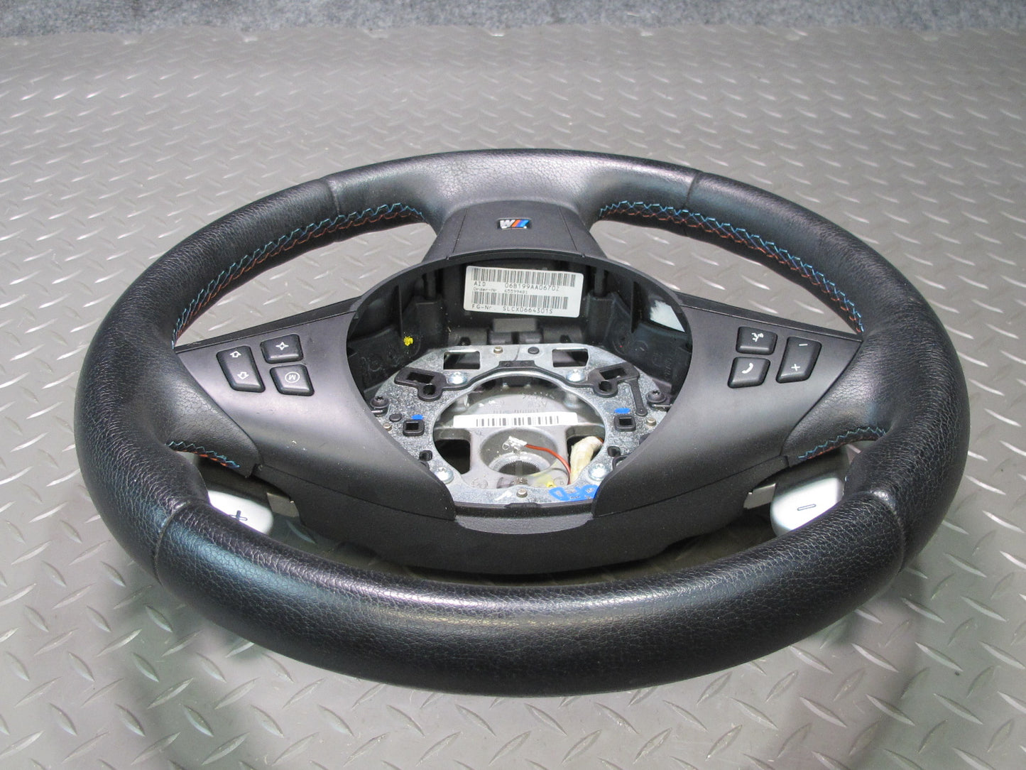 2006-2010 BMW E63 E60 M5 M6 SMG M Sport Leather Steering w Paddles & Controls