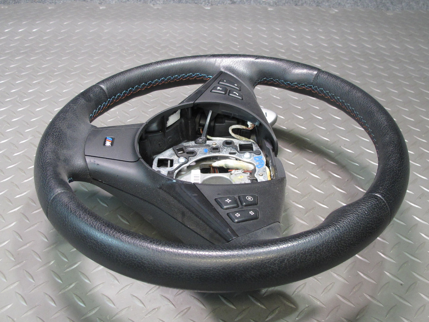 2006-2010 BMW E63 E60 M5 M6 SMG M Sport Leather Steering w Paddles & Controls