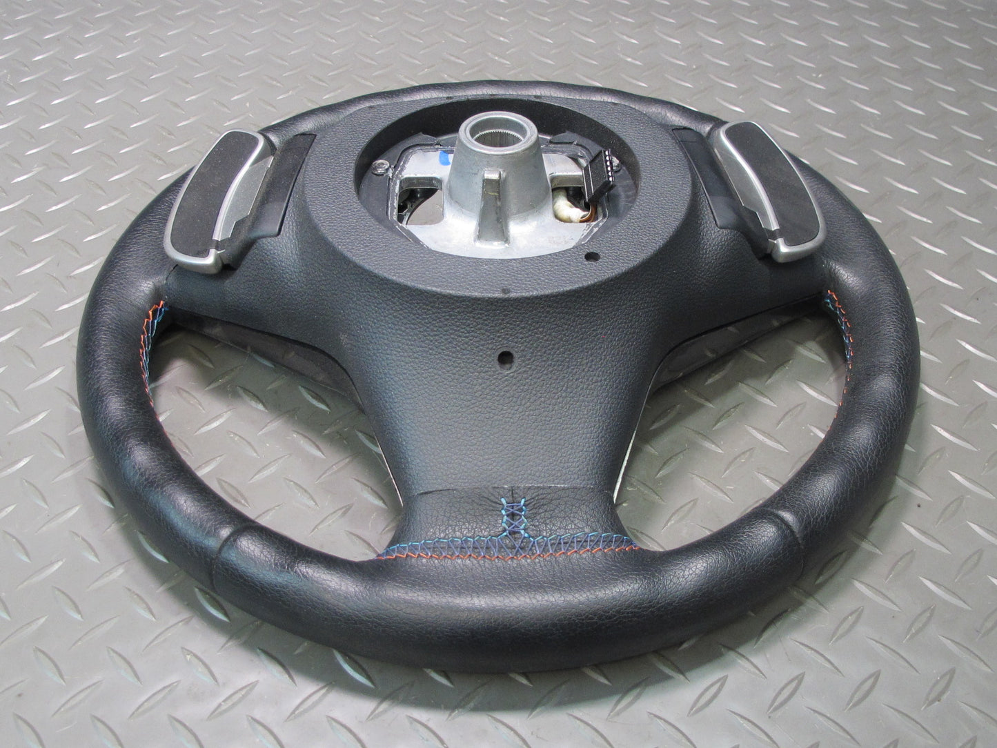 2006-2010 BMW E63 E60 M5 M6 SMG M Sport Leather Steering w Paddles & Controls