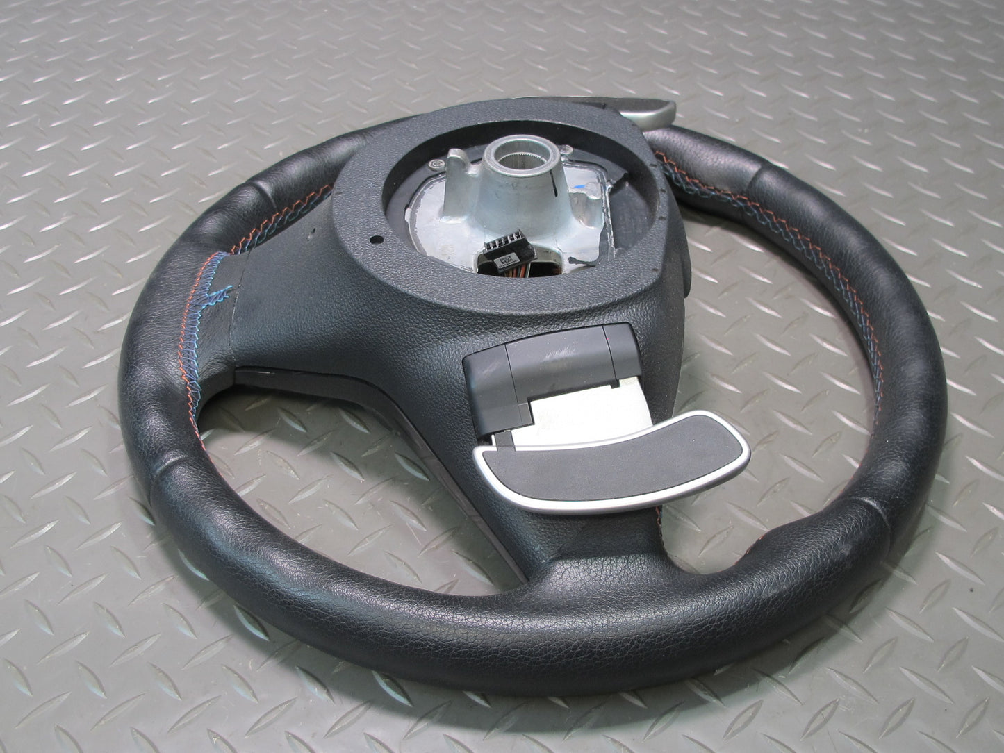 2006-2010 BMW E63 E60 M5 M6 SMG M Sport Leather Steering w Paddles & Controls