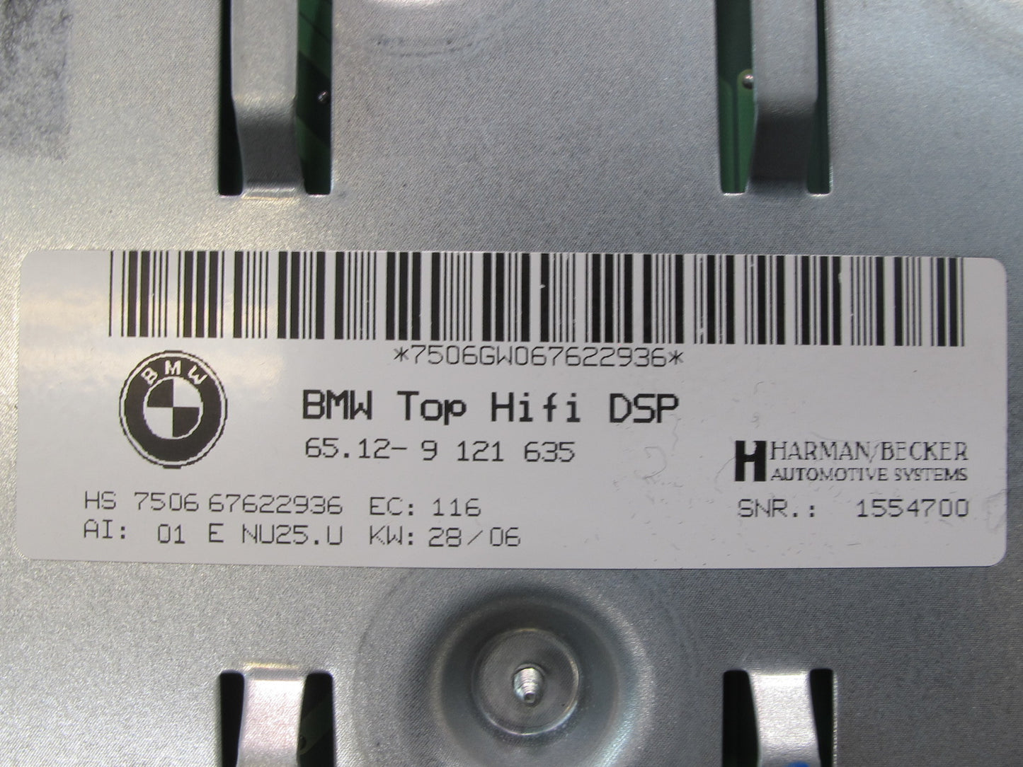 2006-2010 BMW E60 M5 535i TOP Hifi Professional DSP Audio System Amplifier AMP