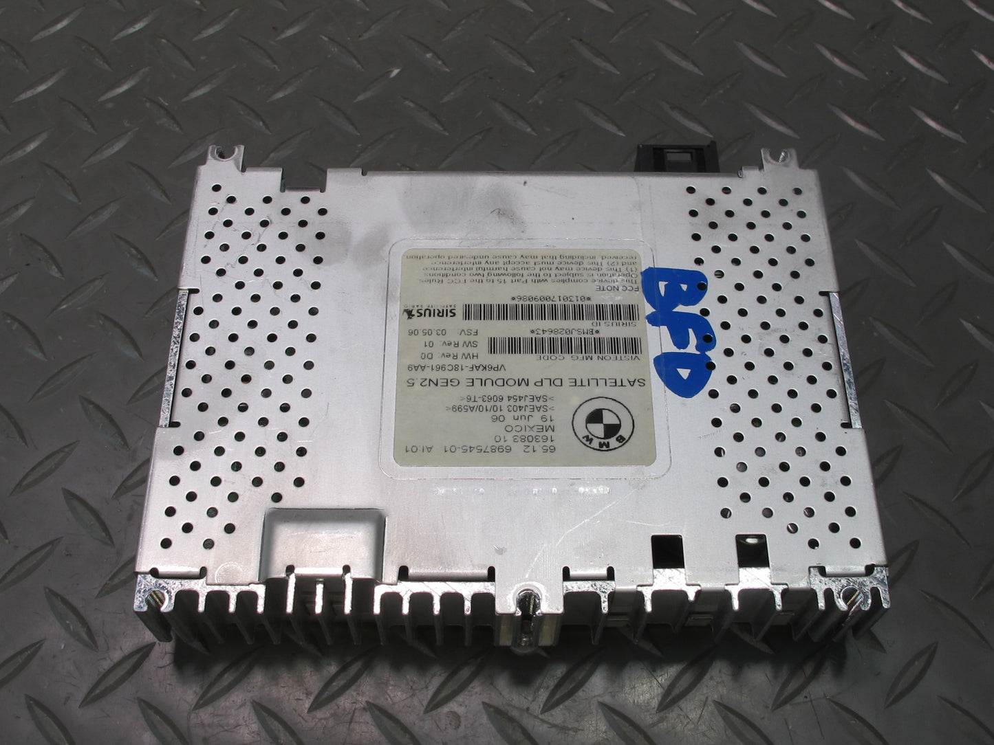 2006-2007 BMW E60 M5 Sirius Satellite Radio Receiver Module 6987545