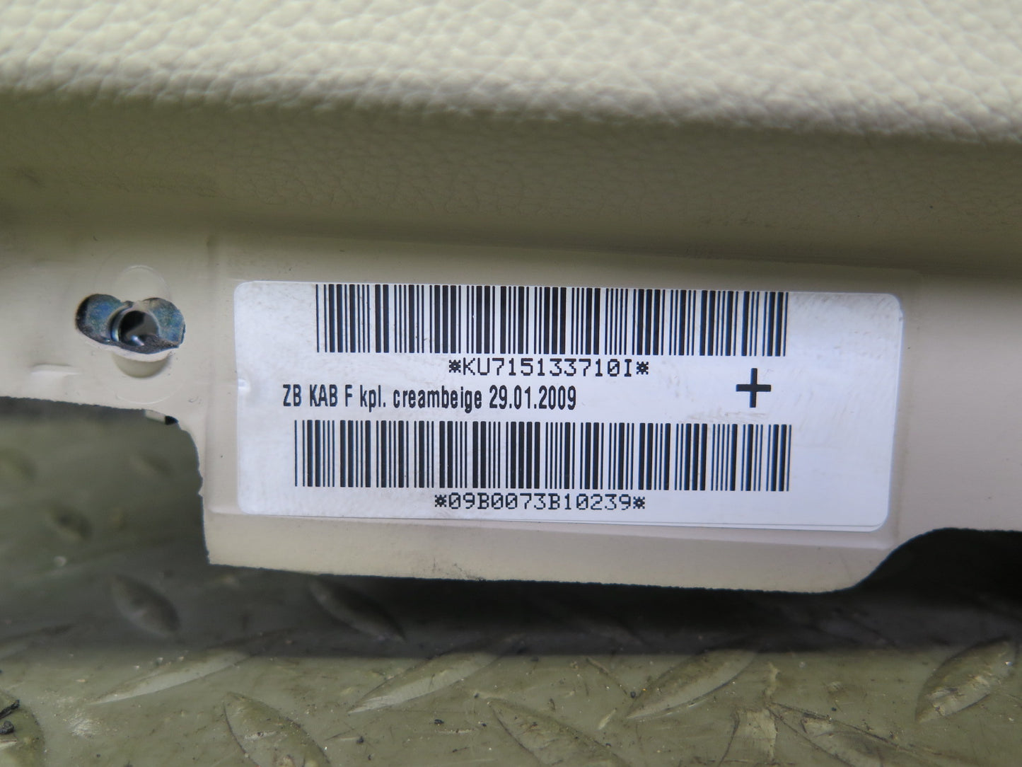 07-13 BMW E93 335i Convert Dash Left Lower Knee Trim Cover Panel Creambeige OEM