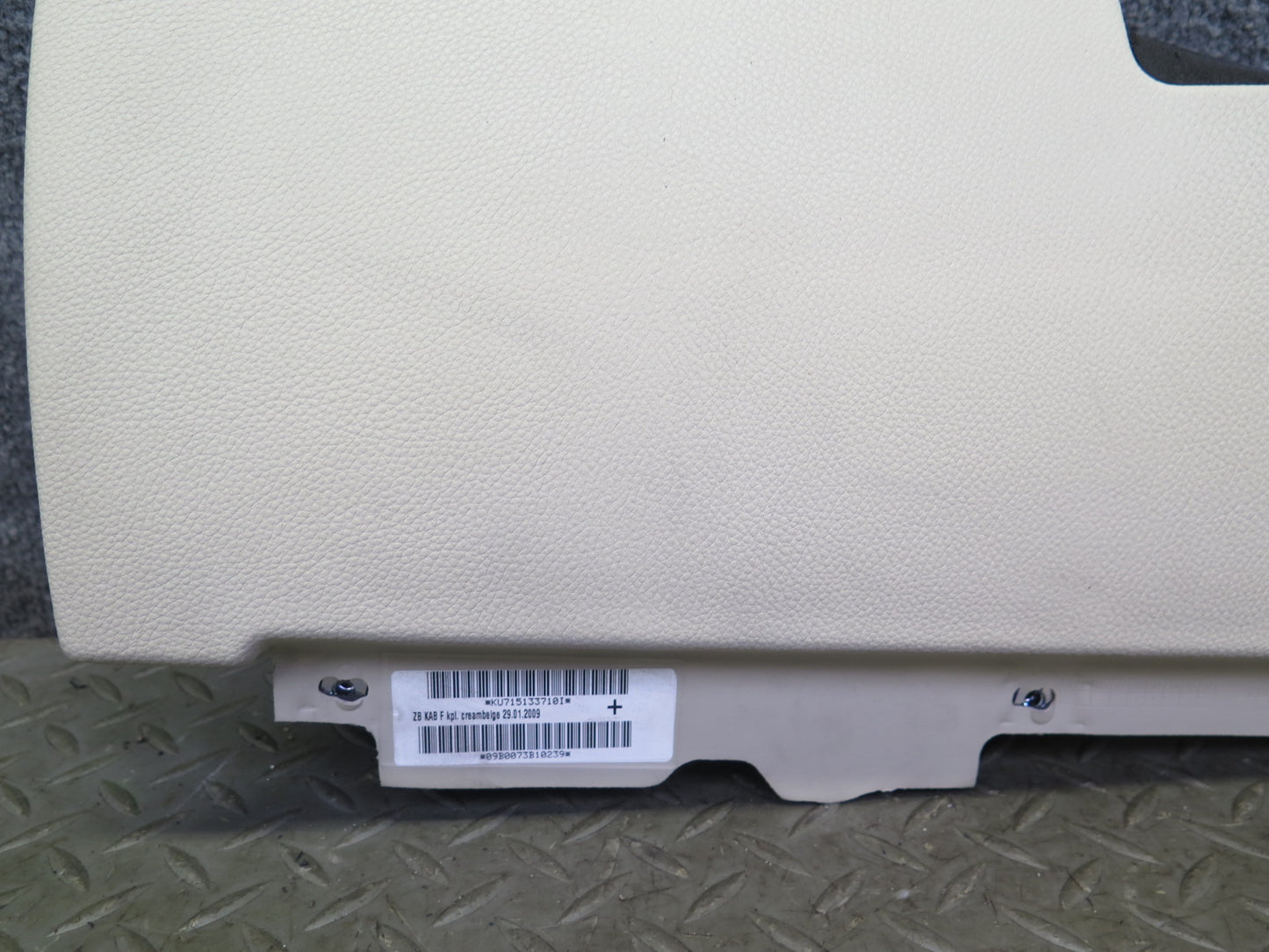 07-13 BMW E93 335i Convert Dash Left Lower Knee Trim Cover Panel Creambeige OEM