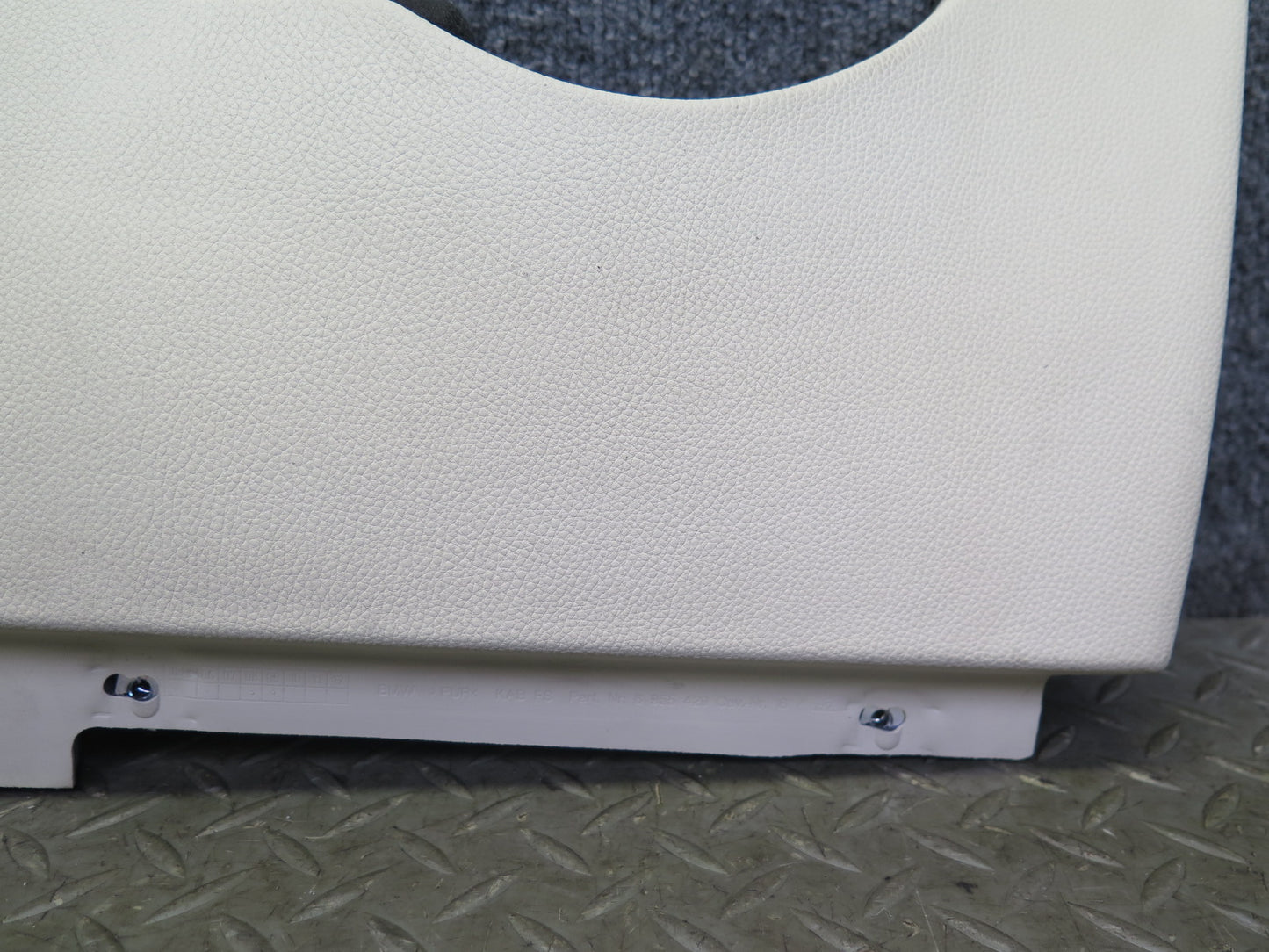 07-13 BMW E93 335i Convert Dash Left Lower Knee Trim Cover Panel Creambeige OEM