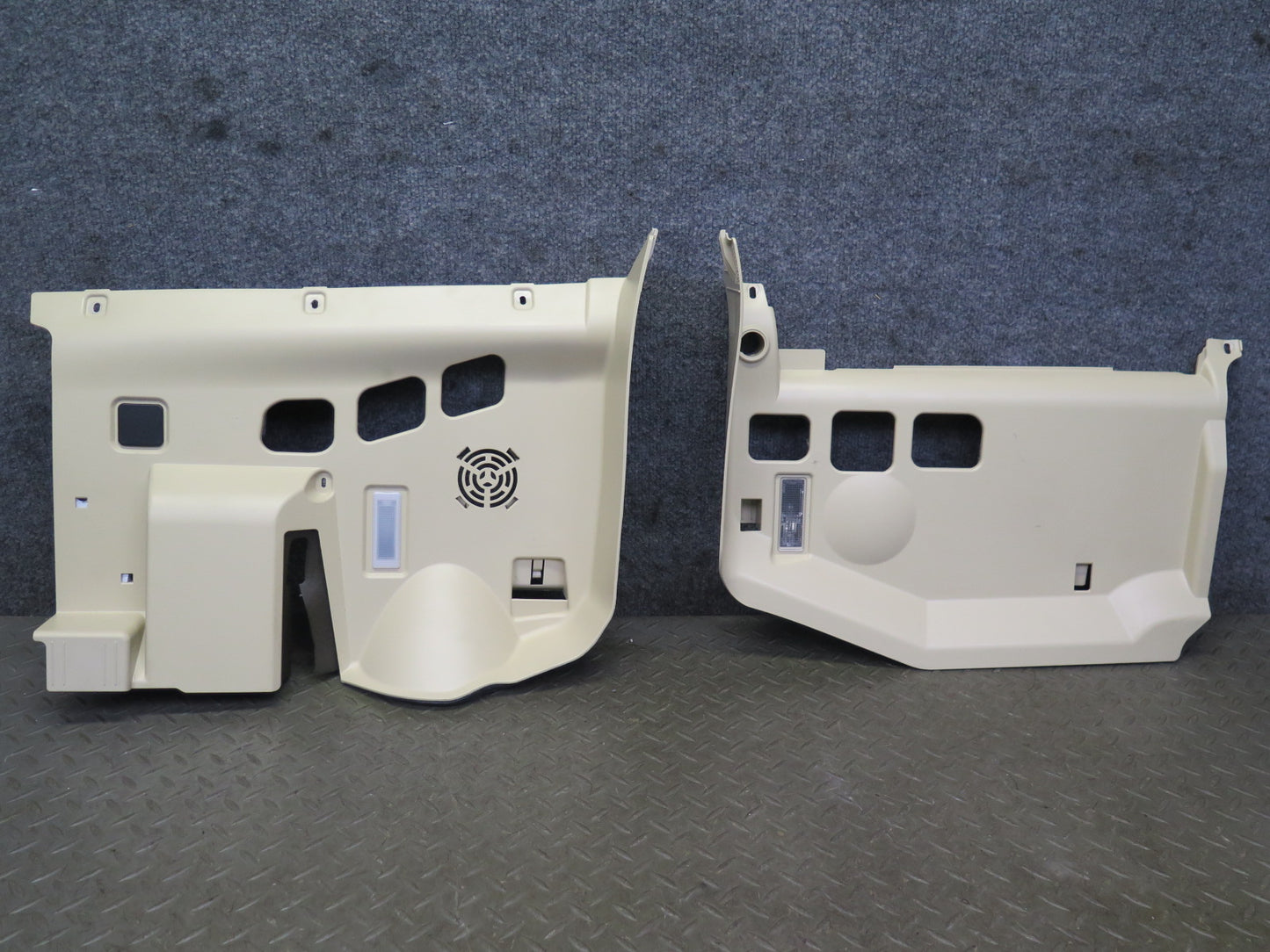 07-13 BMW E92 E93 335i Left Right Under Dash Lower Knee Trim Panel Set Beige OEM